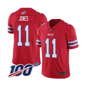 Youth Buffalo Bills #11 Zay Jones Limited Red Rush Vapor Untouchable 100th Season Football Jersey