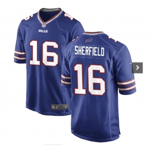 Youth Buffalo Bills #16 Sherfield Game Blue Football Jersey