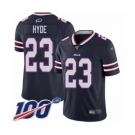 Youth Buffalo Bills #23 Micah Hyde Limited Navy Blue Inverted Legend 100th Season Football Jersey