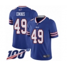 Youth Buffalo Bills #49 Tremaine Edmunds Royal Blue Team Color Vapor Untouchable Limited Player 100th Season Football Jersey