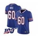 Youth Buffalo Bills #60 Mitch Morse Royal Blue Team Color Vapor Untouchable Limited Player 100th Season Football Jersey