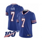 Youth Buffalo Bills #7 Doug Flutie Royal Blue Team Color Vapor Untouchable Limited Player 100th Season Football Jersey