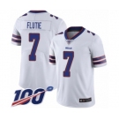 Youth Buffalo Bills #7 Doug Flutie White Vapor Untouchable Limited Player 100th Season Football Jersey