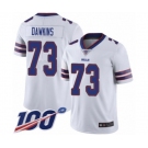 Youth Buffalo Bills #73 Dion Dawkins White Vapor Untouchable Limited Player 100th Season Football Jersey