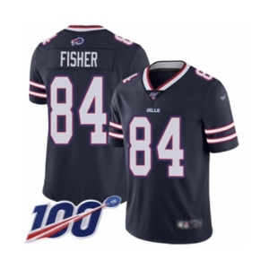 Youth Buffalo Bills #84 Jake Fisher Limited Navy Blue Inverted Legend 100th Season Football Jersey