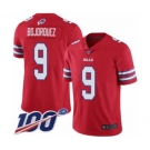 Youth Buffalo Bills #9 Corey Bojorquez Limited Red Rush Vapor Untouchable 100th Season Football Jersey