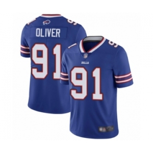 Youth Buffalo Bills #91 Ed Oliver Royal Blue Team Color Vapor Untouchable Limited Player Football Jersey