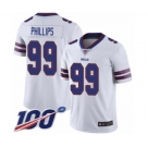 Youth Buffalo Bills #99 Harrison Phillips White Vapor Untouchable Limited Player 100th Season Football Jersey