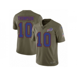 Youth Nike Buffalo Bills #10 Deonte Thompson Limited Olive 2017 Salute to Service NFL Jersey