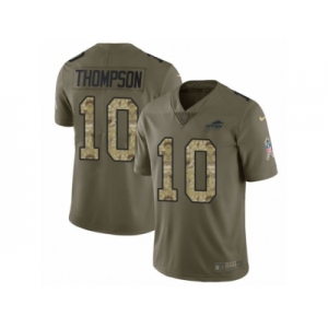 Youth Nike Buffalo Bills #10 Deonte Thompson Limited Olive Camo 2017 Salute to Service NFL Jersey