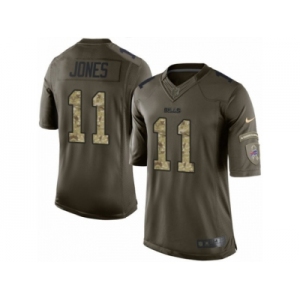 Youth Nike Buffalo Bills #11 Zay Jones Limited Green Salute to Service NFL Jersey