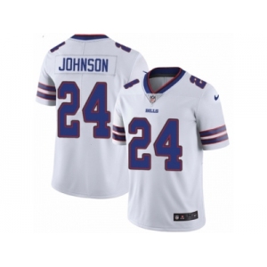 Youth Nike Buffalo Bills #24 Leonard Johnson White Vapor Untouchable Limited Player NFL Jersey