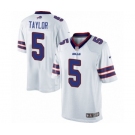 Youth Nike Buffalo Bills #5 Tyrod Taylor White NFL Jersey