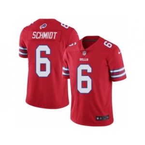 Youth Nike Buffalo Bills #6 Colton Schmidt Limited Red Rush NFL Jersey