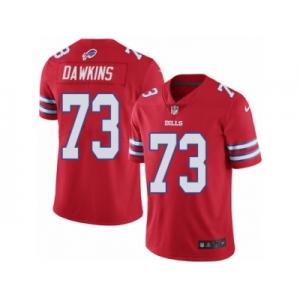 Youth Nike Buffalo Bills #73 Dion Dawkins Limited Red Rush NFL Jersey