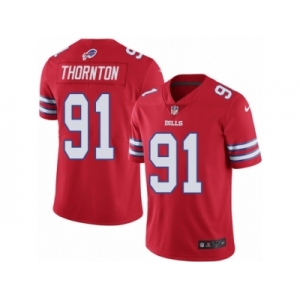 Youth Nike Buffalo Bills #91 Cedric Thornton Limited Red Rush Vapor Untouchable NFL Jersey