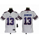 nike youth nfl jerseys buffalo bills #13 johnson white[nike]