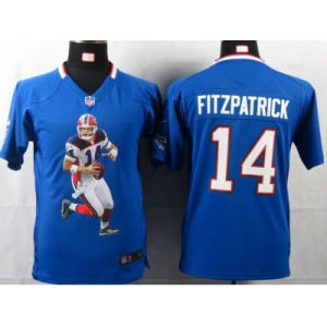 nike youth nfl jerseys buffalo bills #14 fitzpatrick blue[portrait fashion]