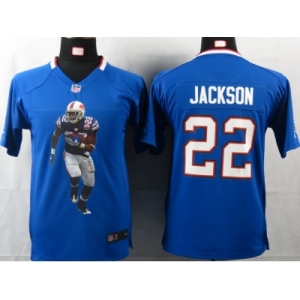 nike youth nfl jerseys buffalo bills #22 jackson blue[portrait fashion]