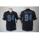 nike youth nfl jerseys buffalo bills #94 williams black[nike impact limited]