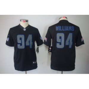 nike youth nfl jerseys buffalo bills #94 williams black[nike impact limited]