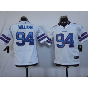 nike youth nfl jerseys buffalo bills #94 williams white[nike]