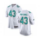 Men Miami Dolphins #43 Andrew Van Ginkel White Stitched Football Jersey