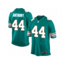 Men Nike Miami Dolphins #44 Stephone Anthony Game Aqua Green Alternate NFL Jersey