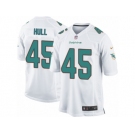 Men Nike Miami Dolphins #45 Mike Hull Game White NFL Jersey