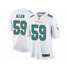 Men Nike Miami Dolphins #59 Chase Allen Game White NFL Jersey