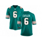 Men Nike Miami Dolphins #6 Jay Cutler Game Aqua Green Alternate NFL Jersey
