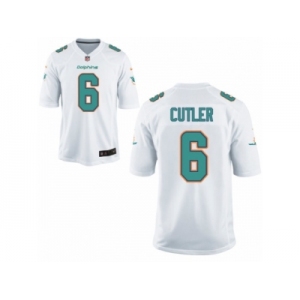Men Nike Miami Dolphins #6 Jay Cutler Game White NFL Jersey