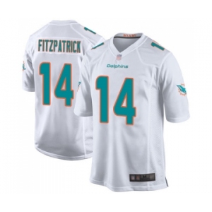 Men's Miami Dolphins #14 Ryan Fitzpatrick Game White Football Jersey