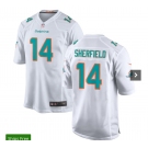 Men's Miami Dolphins #14 Sherfield Game  White Team Color Football Jersey