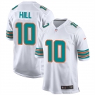 Men's Nike Miami Dolphins #10 Hill Game White NFL Jersey