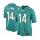 Men's Nike Miami Dolphins #14 Jarvis Landry Game Aqua Green Team Color NFL Jersey