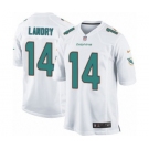 Men's Nike Miami Dolphins #14 Jarvis Landry Game White NFL Jersey