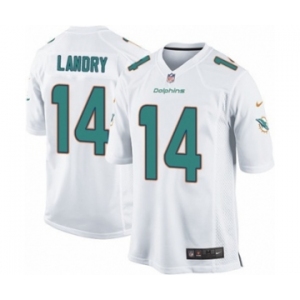Men's Nike Miami Dolphins #14 Jarvis Landry Game White NFL Jersey