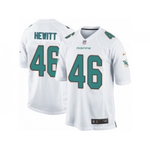 Men's Nike Miami Dolphins #46 Neville Hewitt Game White NFL Jersey