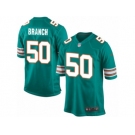 Men's Nike Miami Dolphins #50 Andre Branch Game Aqua Green Alternate NFL Jersey