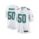 Men's Nike Miami Dolphins #50 Andre Branch Game White NFL Jersey