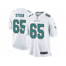 Men's Nike Miami Dolphins #65 Anthony Steen Game White NFL Jersey