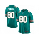 Men's Nike Miami Dolphins #80 Anthony Fasano Game Aqua Green Alternate NFL Jersey