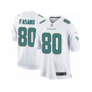 Men's Nike Miami Dolphins #80 Anthony Fasano Game White NFL Jersey