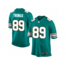 Men's Nike Miami Dolphins #89 Julius Thomas Game Aqua Green Alternate NFL Jersey