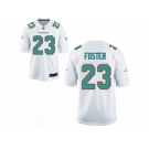 Mne Miami Dolphins #23 Adrian Foster Aqua White Game Jersey