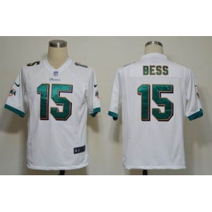 nike nfl jerseys miami dolphins #15 davone bess white[game]