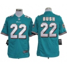 nike nfl jerseys miami dolphins #22 bush green Game Jersey