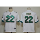 nike nfl jerseys miami dolphins #22 bush white[game]