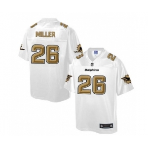 nike nfl jerseys miami dolphins #26 miller Pro Line White[game]